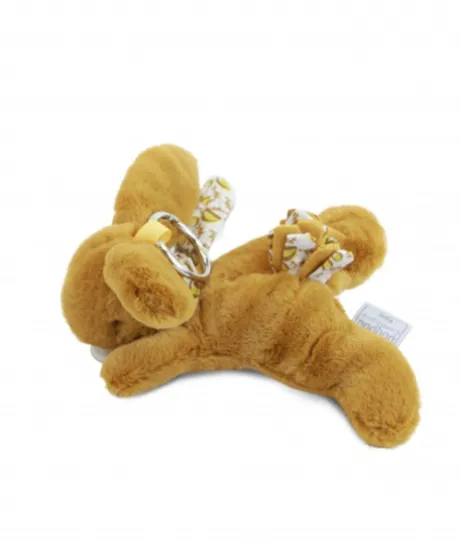 Lapin DOUDOU® - Porte-clés - Jaune moutarde