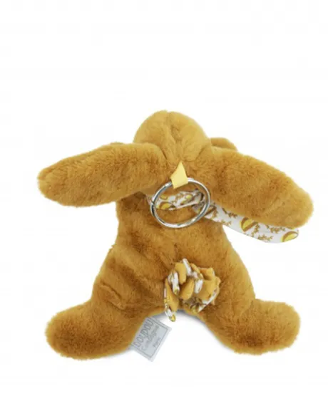 Lapin DOUDOU® - Porte-clés - Jaune moutarde