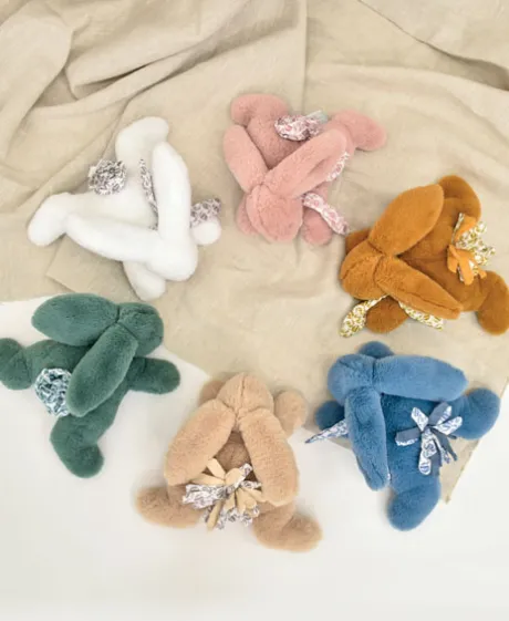 Lapin DOUDOU® Blanc - Peluche lapin - 25 cm