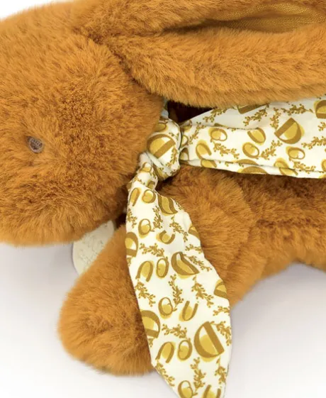 Lapin DOUDOU® Jaune moutarde - Peluche lapin - 25 cm