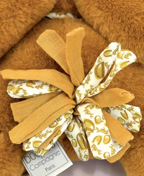 Lapin DOUDOU® Jaune moutarde - Peluche lapin - 25 cm