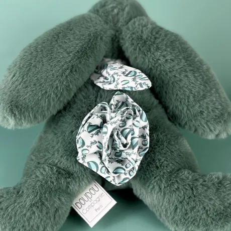 Lapin DOUDOU® Vert - Peluche lapin - 25 cm