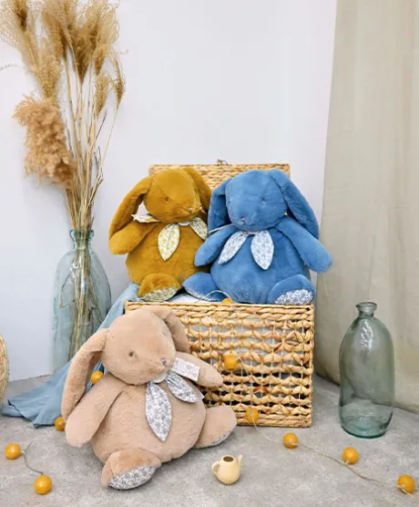 Lapin geant - LAPIN DOUDOU 42 cm - Beige