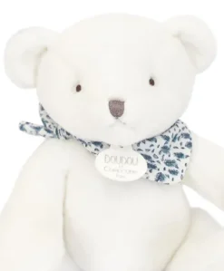L'Ours Doudou® - Ours en peluche blanc - 25 cm