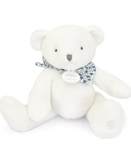 L'Ours Doudou® - Ours en peluche blanc - 25 cm