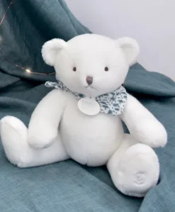 L'Ours Doudou® - Ours en peluche blanc - 25 cm