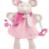 Marionnette à main Souris Pearly rose - 28 cm