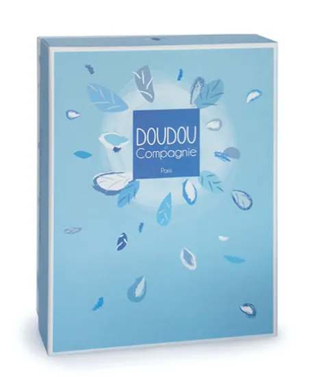 Mini doudou lapin bleu - 20 cm