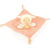 Mini Doudou mouton plat orange - 19 cm