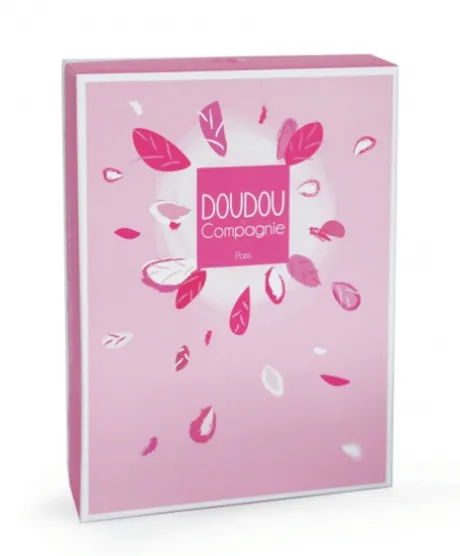 Mini doudou Souris rose - 20 cm