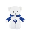 Ours en peluche blanc avec sweat bleu JO2024 - 25 cm