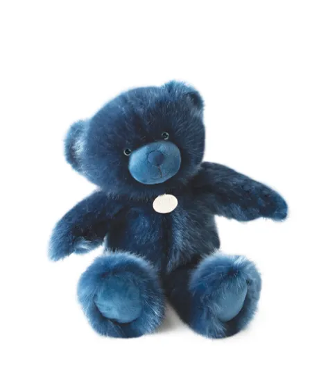Ours en peluche Bleu Jean - Collection - 37 cm