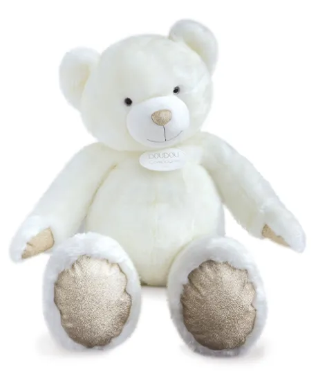 Ours en peluche Géant Collection - Blanc Poudré -120 cm