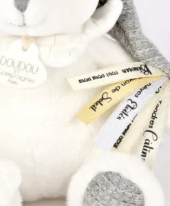 Ours en peluche Gris attache-sucette - 20 cm - Collection Anniversaire