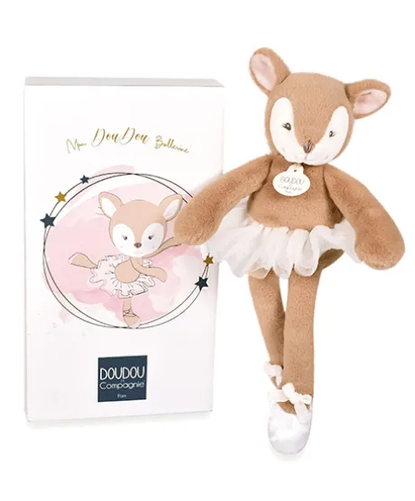 Peluche faon Ballerine beige - 30 cm