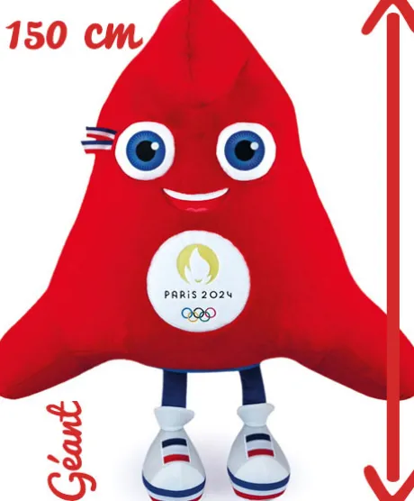 Peluche géante Mascotte Officielle Jeux Olympiques Paris 2024 - 150 cm