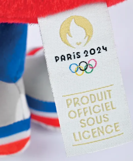 Peluche Géante Mascotte Officielle Jeux Olympiques Paris 2024 - 80 cm