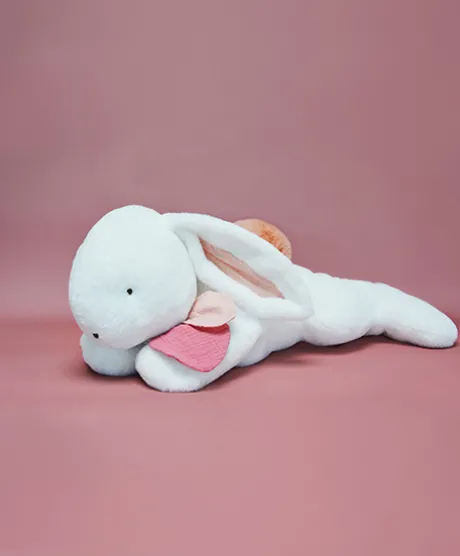 Peluche géante XXL Lapin beige - Happy Boho - 80 cm