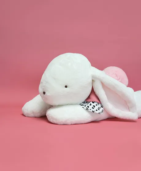 Peluche géante XXL Lapin rose - Happy Blush - 80 cm
