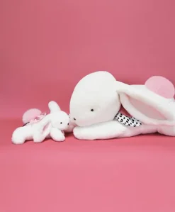 Peluche géante XXL Lapin rose - Happy Blush - 80 cm