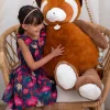 Peluche geante panda roux - 100 cm