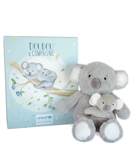 Peluche koala avec Bébé - 25 cm - Unicef