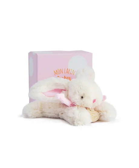 Peluche Lapin Bonbon Rose - 16 cm