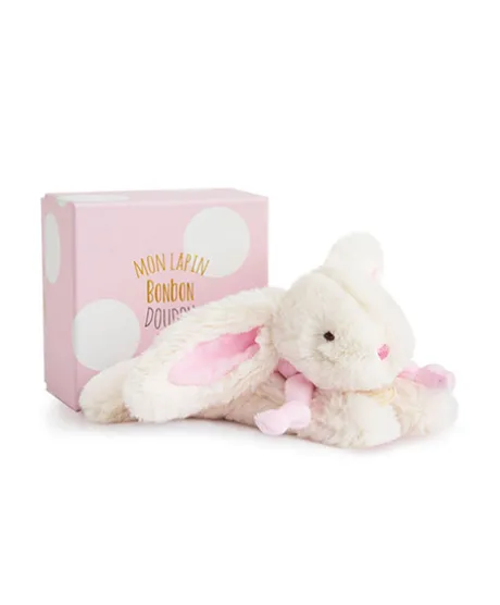 Peluche Lapin Bonbon Rose - 20 cm