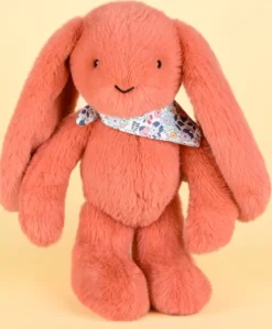 Peluche lapin Orange Terracotta 35 cm - Lapin Fleurette