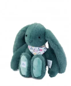 Peluche lapin vert 25 cm - Lapin Fleurette