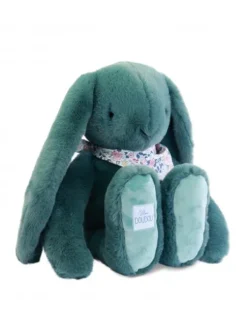 Peluche lapin Vert XXL - Lapin Fleurette 50 cm