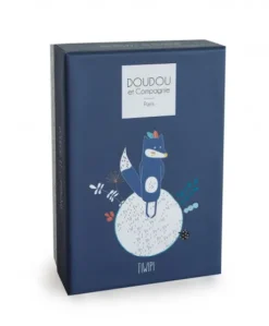 Peluche Loup avec Doudou Tiwipi - 21 cm