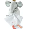 Peluche éléphant avec doudou mouchoir - 15 cm