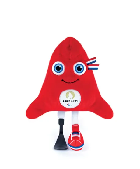 Peluche Mascotte Officielle Jeux Paralympiques Paris 2024 - 30 cm