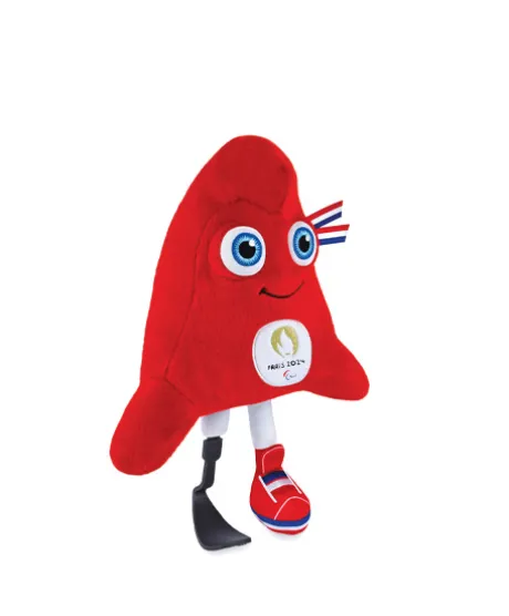 Peluche Mascotte Officielle Jeux Paralympiques Paris 2024 - 30 cm