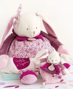 Peluche musicale lapin Cerise - 17 cm