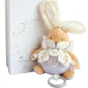 Peluche musicale lapin de sucre Blanc - 20 cm