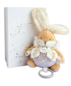 Peluche musicale lapin de sucre Blanc - 20 cm