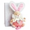 Peluche musicale lapin de sucre Rose - 20 cm