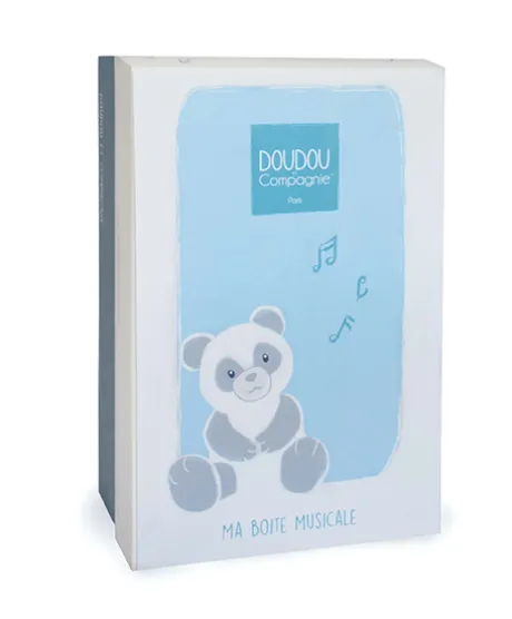 Peluche musicale Panda gris - 20 cm