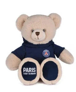 Peluche officielle Ours PSG capuche - 50 cm