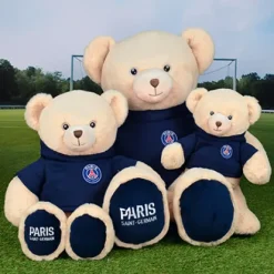 Peluche officielle Ours PSG capuche - 50 cm