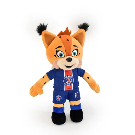 Peluche officielle PSG Mascotte Germain Le Lynx - 25 cm