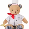 Peluche Ours Chef avec toque de Cuisinier- 28 cm