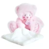 Peluche Ours Rose avec Mouchoir - Trop Mimi
