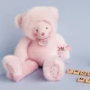 Peluche Ours Rose Trop Mimi - 30 cm