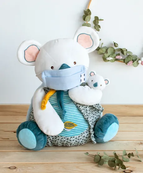 Peluche range pyjama Yoca le koala - 40 cm