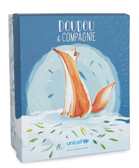 Peluche renard avec Bébé - 25 cm - Unicef