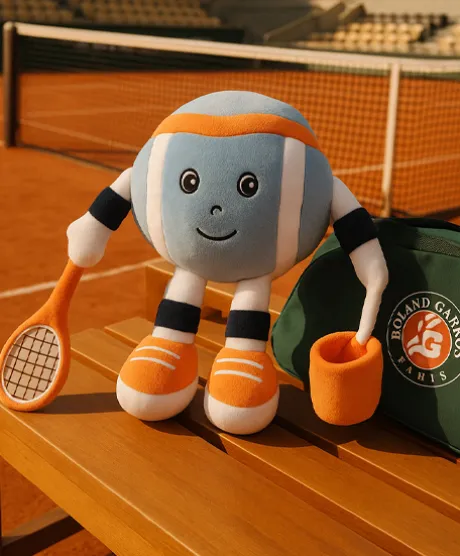 Peluche Roland-Garros- Monsieur Balle Bleue – 17 cm