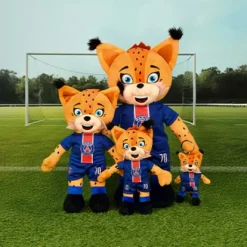 Peluche XXL PSG Mascotte Officielle - Germain Le Lynx 50 cm